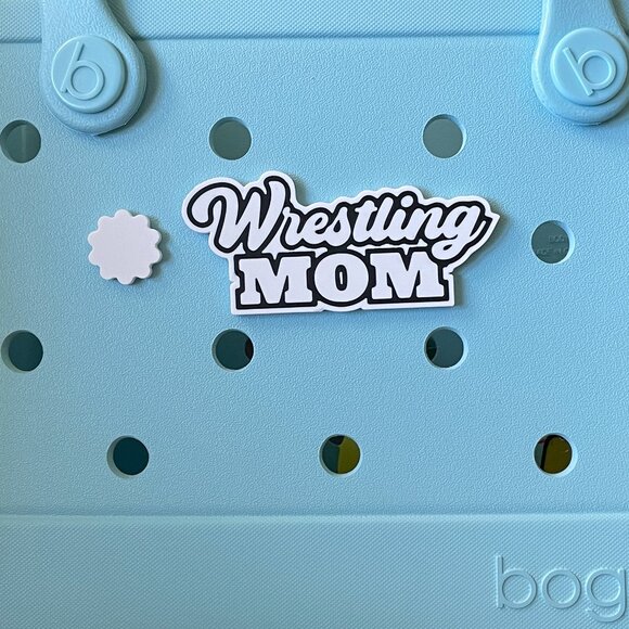 Screw Back Wrestler Mom Bogg Charm-Wrestling Mom Bogg Bit-Wrestler Bogg Charm - Picture 1 of 2
